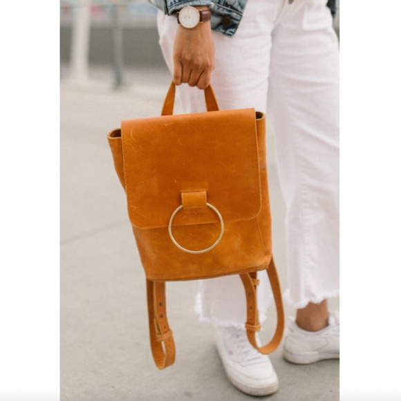 Able Fozi Leather Backpack - Picture 1 of 9
